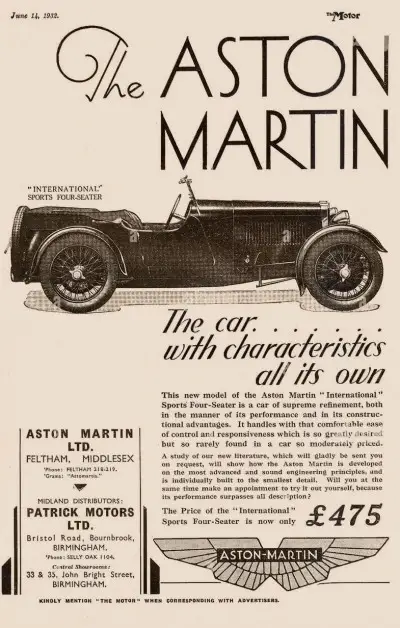 Aston Martin Series 1 International Advert