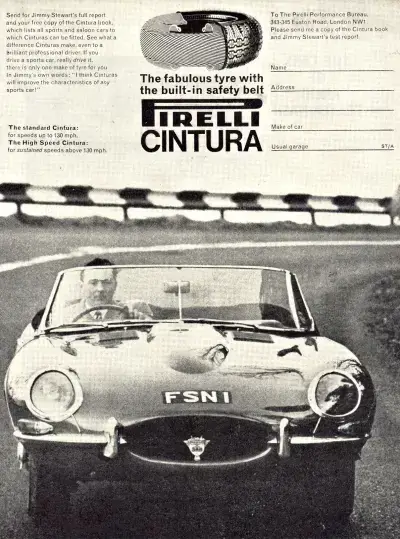 E Type Jaguar Period Advert
