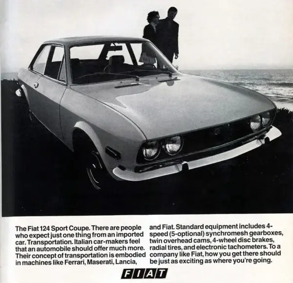 1970 Fiat 124 Sport Coupe Tyres