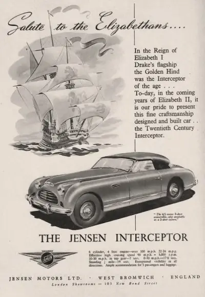 1950–1957 Jensen Interceptor Tyres