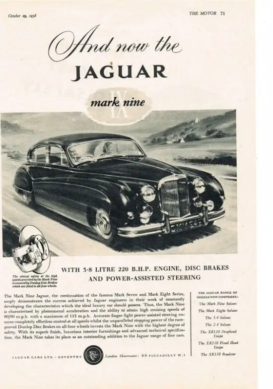 Jaguar MK9 Advert