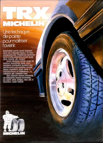 affiche Michelin TRX Tyres