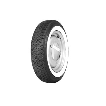 Fiat 500 white wall tyre & wheel