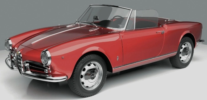 Click to enlarge Alfa Giulietta Borrani Bimetal Wheels