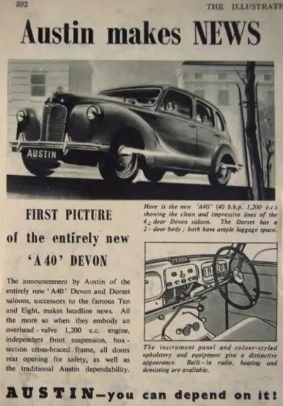 Click to enlarge Austin A40 Devon