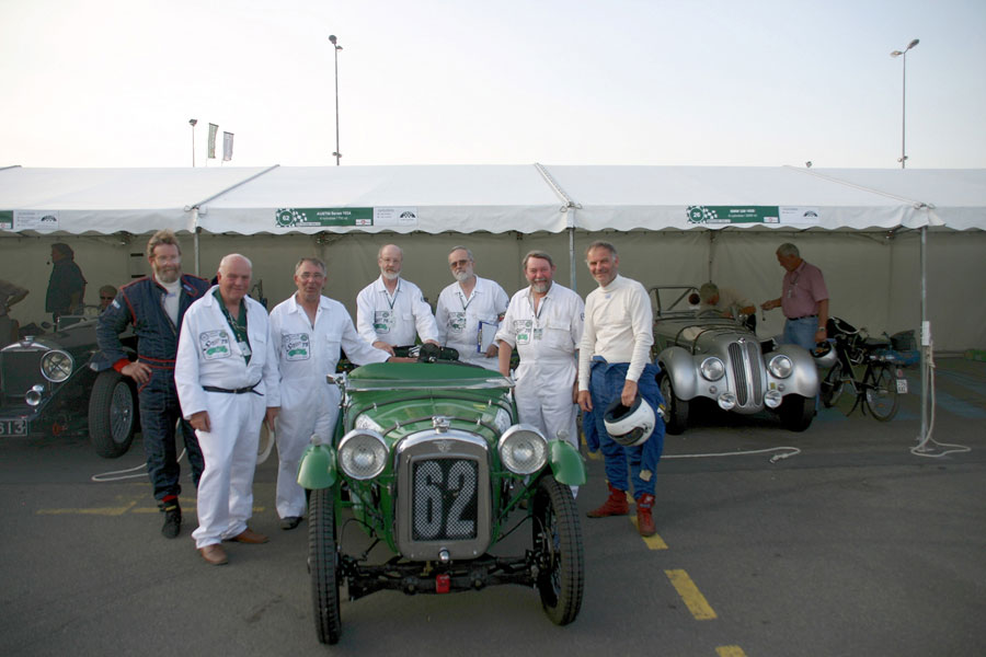 Austin Seven with Longstone tyres at the Le Mans Classic