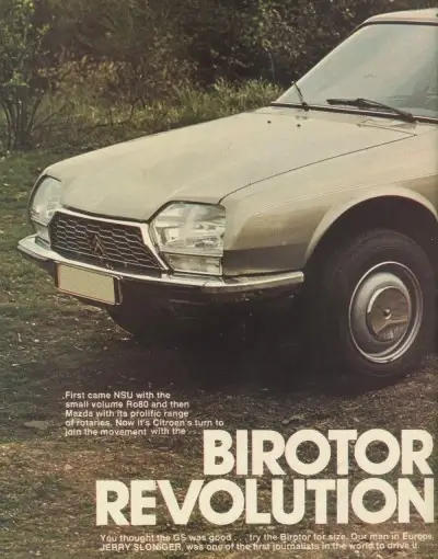 Citroen Birotor Advert