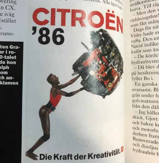 Citroen CX Grace Jones Advert