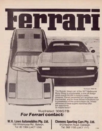 Click to enlarge Ferrari 308 GTB Tyres
