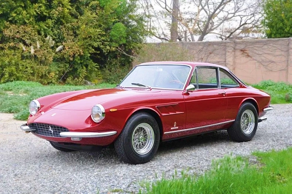 Click to enlarge 1967 Ferrari 330 GTC on Borrani Wheels and 205 VR 14 Michelin XWX Tires