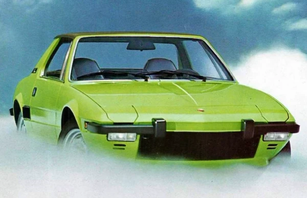 1974 Fiat X1/9 on period 145 R13 Tyres