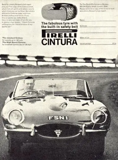 Click to enlarge E Type Jaguar Period Advert