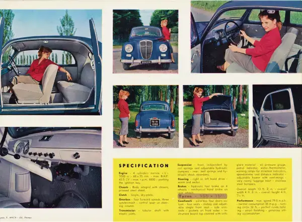 Click to enlarge 1958 Lancia Appia Series 2 Brochure