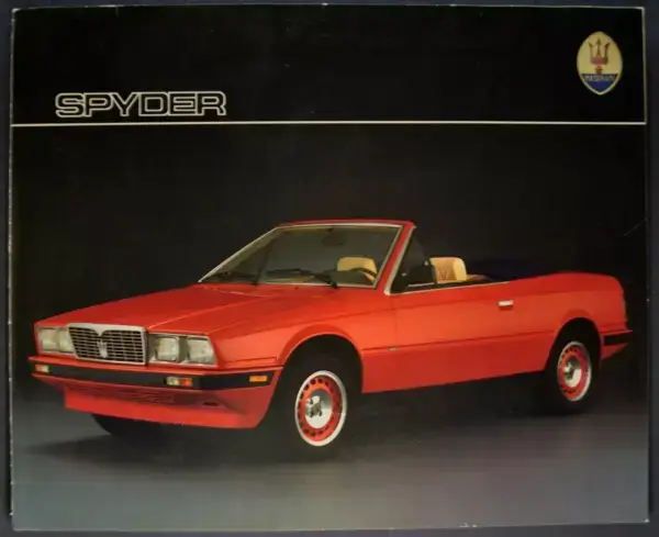 Click to enlarge 1987-1988 Maserati Biturbo Spyder Brochure