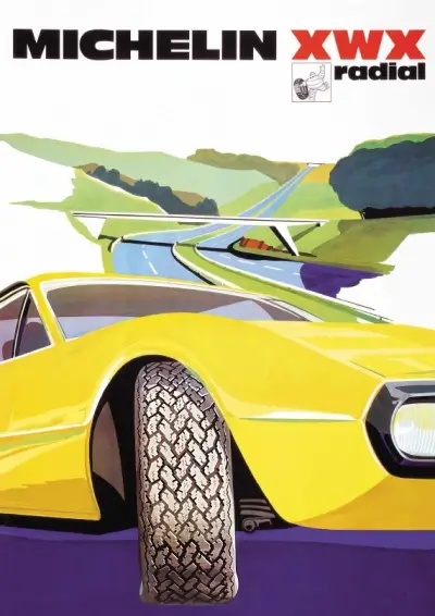 205 - 14 Michelin XWX Period Advertisement