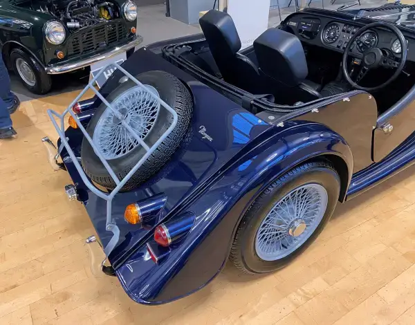Click to enlarge Morgan 4/4 with a PIRELLI CINTURATO CA67 Spare Tyre