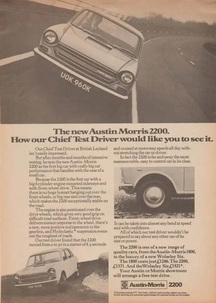 Click to enlarge Morris 2200 Advert