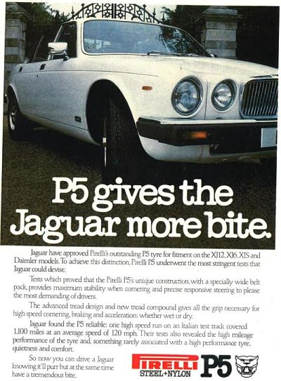 205/70 WR 15 Pirelli P5 on Jaguar
