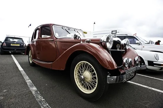 Riley on Borrani Wire Wheels