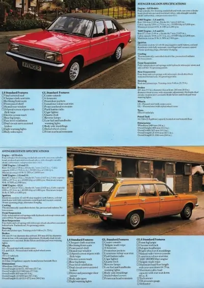 1981 Talbot Avenger Tyres