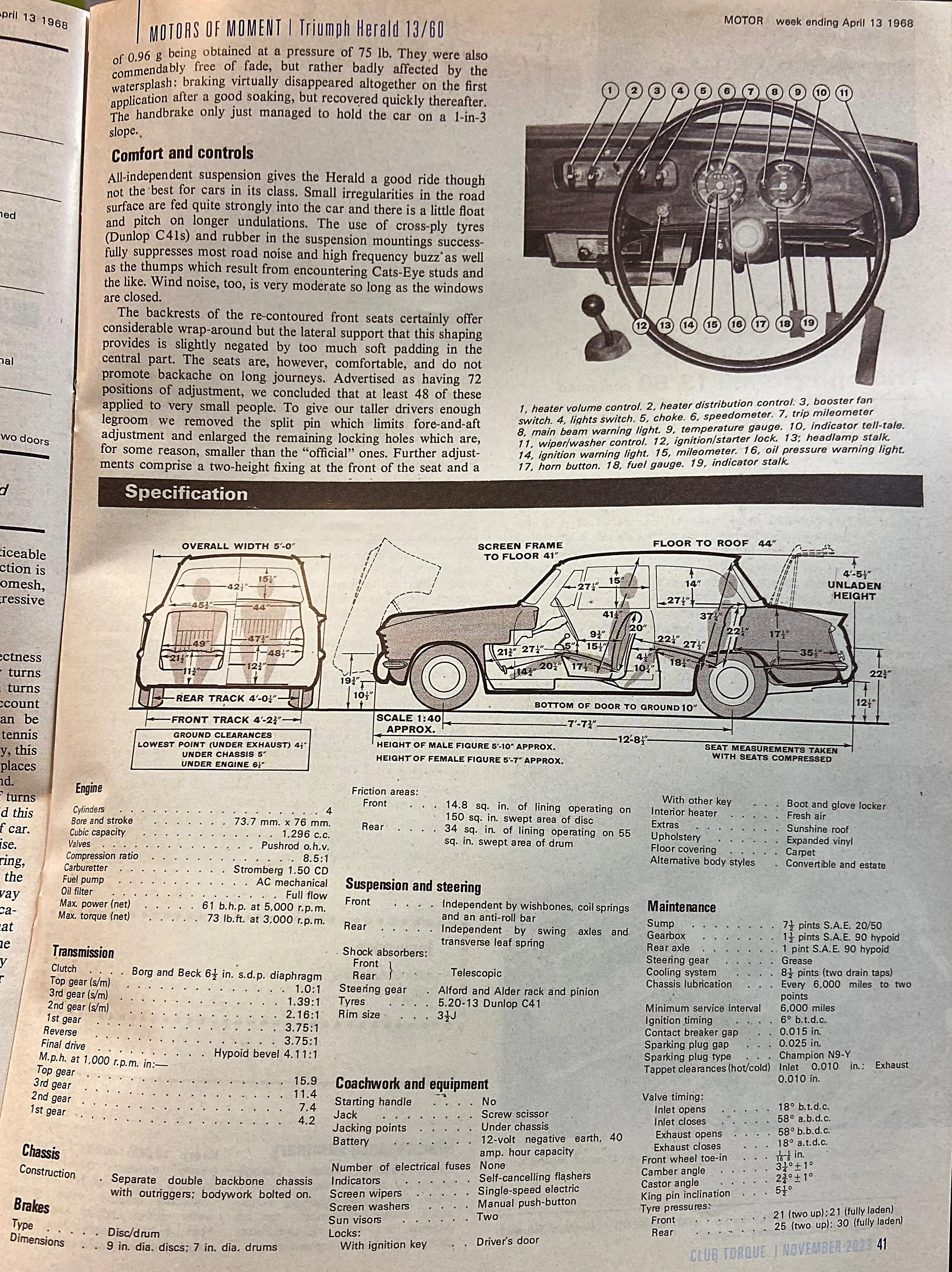 Click to enlarge Triumph Herald Tyres