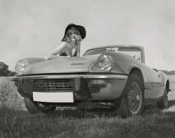 Triumph Spitfire MKIV on 155R13 Dunlop SP Sport Aquajet Tyres