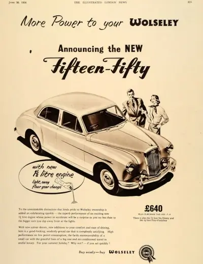 Click to enlarge 1956 Wolseley 15/50 Tyres