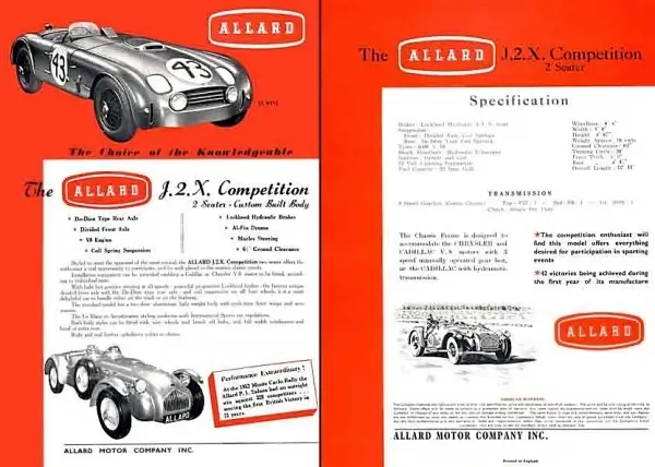 Allard J2X Catalogue