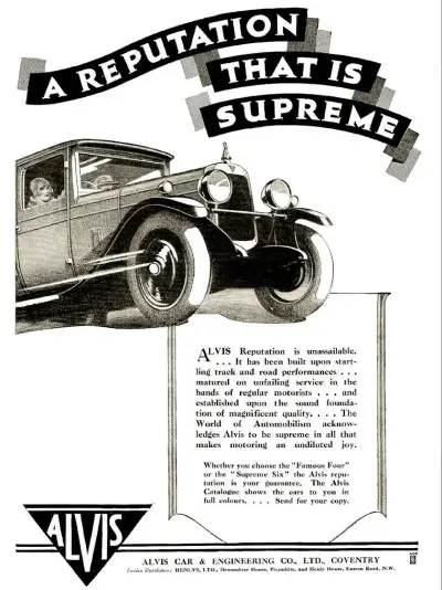 Alvis Advert