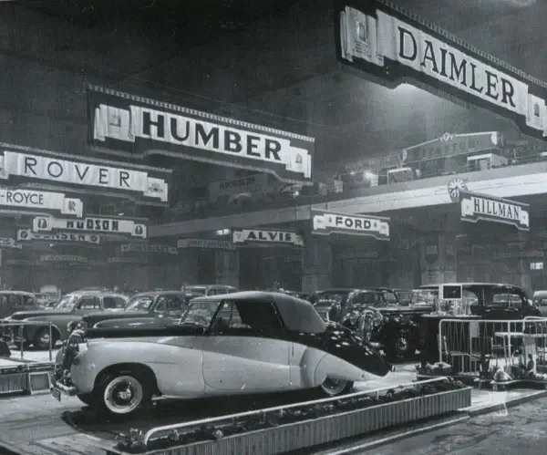 Daimler Special Sports at the 1948 London Motor Show