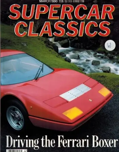 Ferrari 365 GT4 BB Supercar Classic Magazine 1990