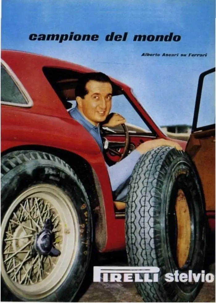 Pirelli Stelvio Alberto Ascari Ferrari 1953