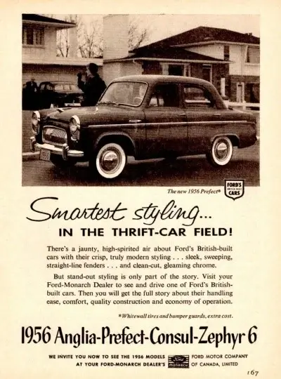 1956 Ford Prefect Canadian Tyres