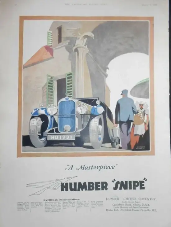 Click to enlarge Humber Snipe Advert