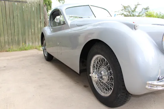 Jaguar XK on Borrani Wheels