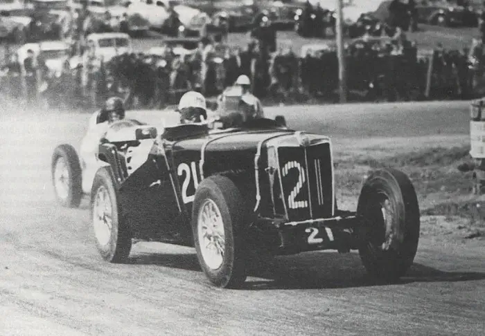 MG TC of Bill Murray contesting the 1947 Australian Grand Prix