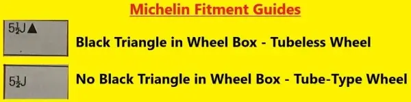 Michelin Fitment Guide Key