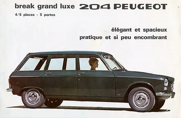 Peugeot 204 Break Grand Luxe Advert