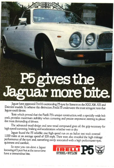 PIRELLI CINTURATO P5 Jaguar Classic Tyres