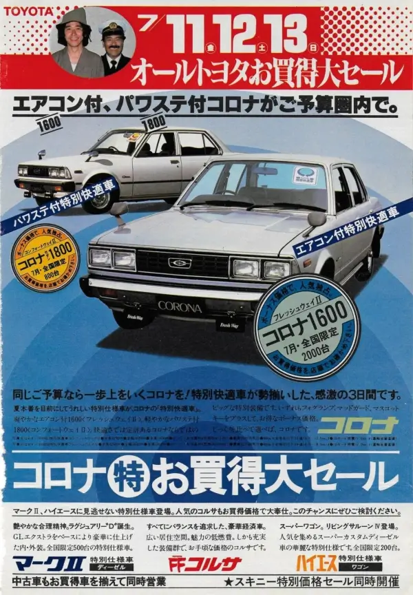 1981 Toyota Corona Tyres
