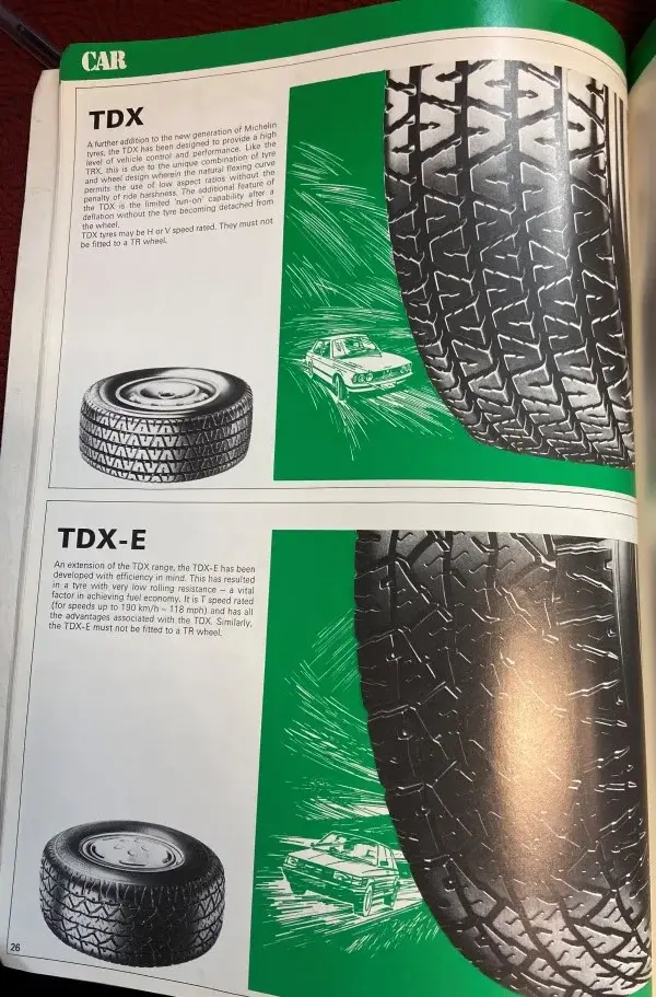 1984 Michelin TDX Tyres